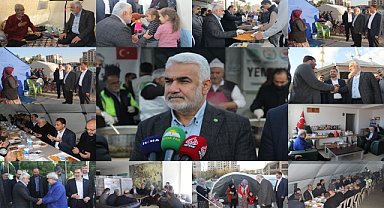 HÜDA PAR Genel Başkanı Yapıcıoğlu, Kahramanmaraş'ta depremzedelerle iftar açtı