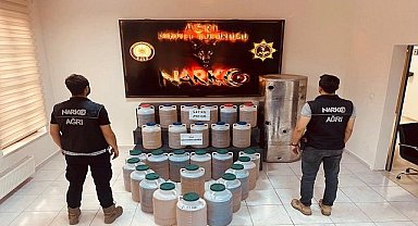Ağrı'da 537 Kilo 250 Gram Likit Metamfetamin Ele Geçirildi.