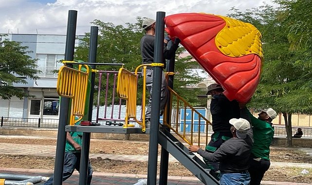 Çocuk parkı yeniden hizmet verecek