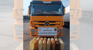 Ağrı'da kaçak akaryakıt ve sigara ele geçirildi