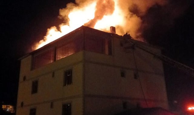 Bir yangın haberi Tutak ilçesinden geldi