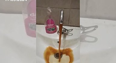 Ağrı’da musluktan çamur akıyor