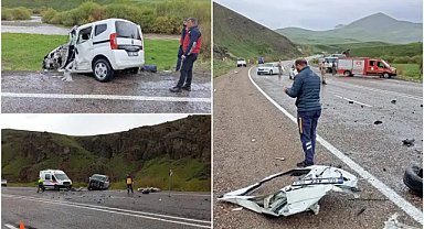 Ağrı'da trafik kazası: 1'i bebek 2 ölü 5 yaralı