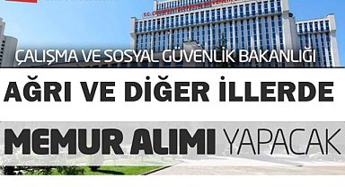 Ağrı'da personel alımı duyurusu yapıldı