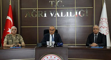 Ağrı Valisi asayiş ile ilgili son verileri paylaştı