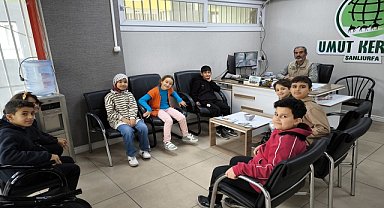 Gazze'ye destek için Şanlıurfa'da ilkokul öğrencisinden yardım