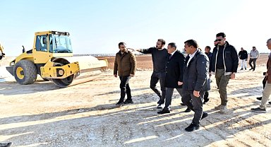 Suruç "Ölüm Yolun"daki çalışmaları Vali Şıldak inceledi