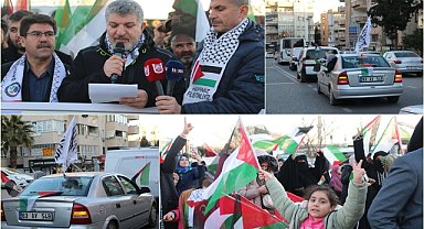 Gazze Özgürlük Konvoyu Şanlıurfa'da tur attı