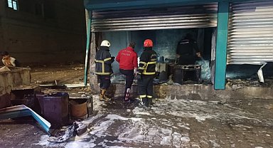 İş yerinde çıkan yangın korkuttu