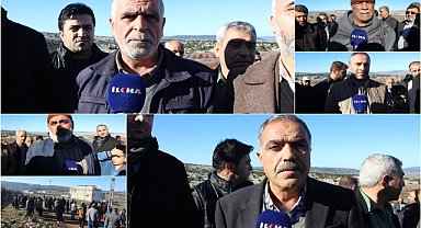 Köylüler yetkililere seslenerek köylerine maden ocağı istemediklerini söyledi