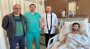 Siirt'te 8. kattan düşen işçi, sağlığına kavuştu