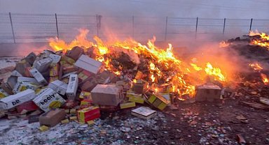 Doğubayazıt ilçesinde 23 kamyonluk gıda imha edildi