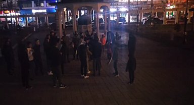 Patnos sokaklarında tekbir getirerek Filistin'in yanında yer aldılar