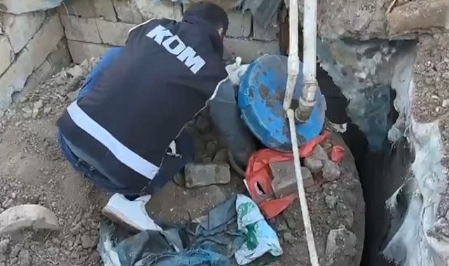 Çeşme musluğundan motorin aktı