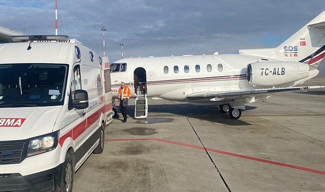 Ağrı'dan iki ile uçak ambulans ile hasta sevki yapıldı