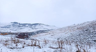 Ağrı'ya mevsimin ilk karı yağdı