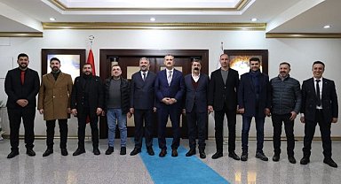 Ağrı ESO Başkanı Hatunoğlu'ndan Vali Bozkurt'a hayırlı olsun ziyareti