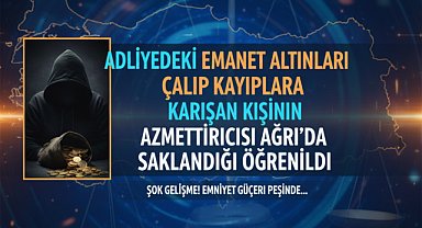 Yaklaşık 75 kilogram altın ve gümüşün çalınması hikayesi Ağrı'da bitti