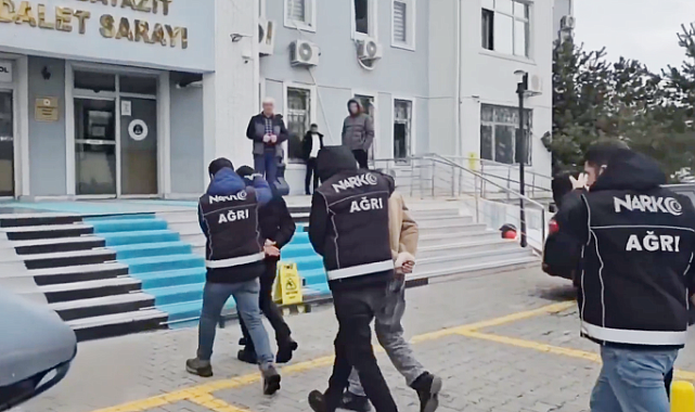 Ağrı'da uyuşturucu operasyonunda 10'a yakın kişi tutuklandı