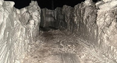 Kar kalınlığı Ağrı'da 10 metreyi aştı