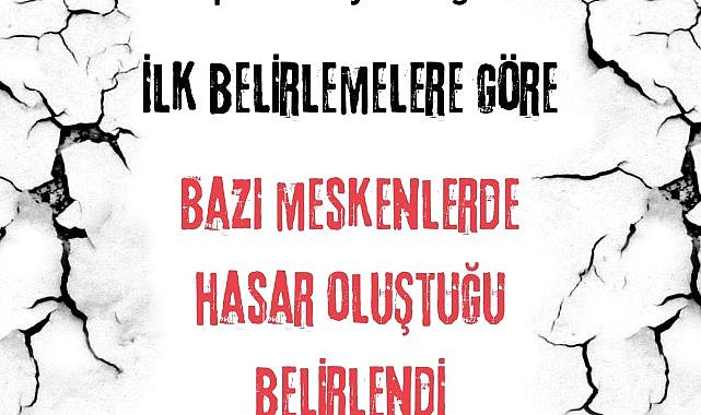 Patnos'ta meydana gelen depremde meskenler yıkıldı