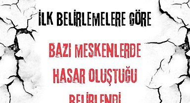 Patnos'ta meydana gelen depremde meskenler yıkıldı