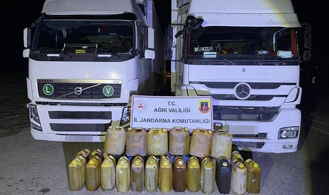 Yüzlerce litre kaçak akaryakıt ele geçirildi