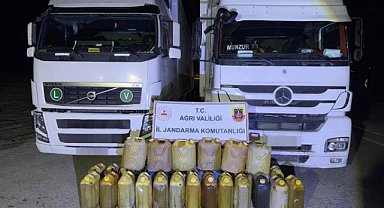 Yüzlerce litre kaçak akaryakıt ele geçirildi