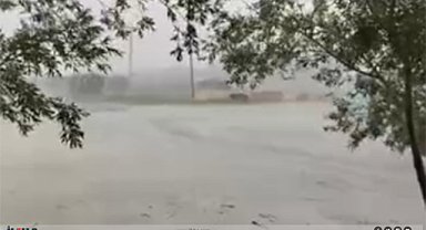Diyadin ilçesinde meydana gelen sel her yeri göle çevirdi