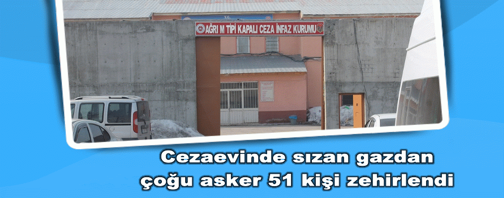 Cezaevinde sızan gazdan çoğu asker 51 kişi zehirlendi