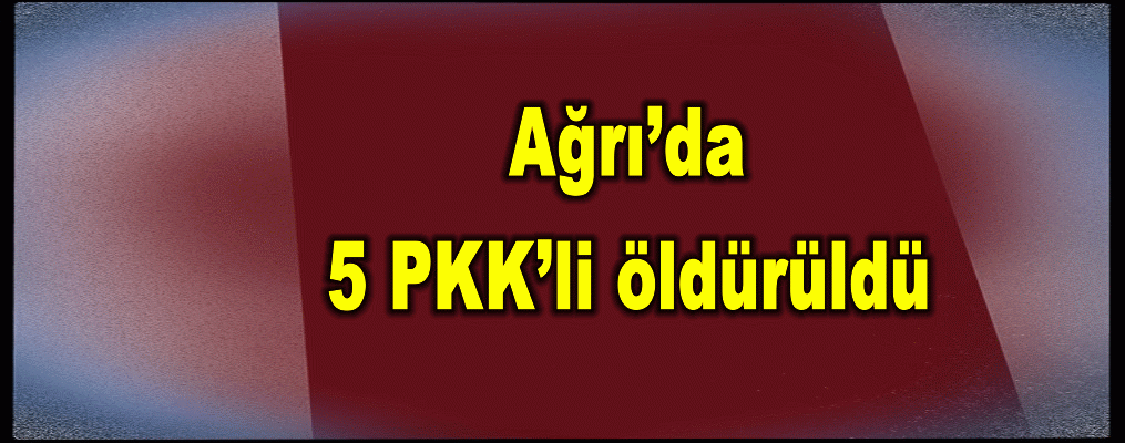 Ağrı’da 5 PKK’li öldürüldü