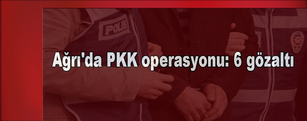 Ağrı'da PKK operasyonu: 6 gözaltı