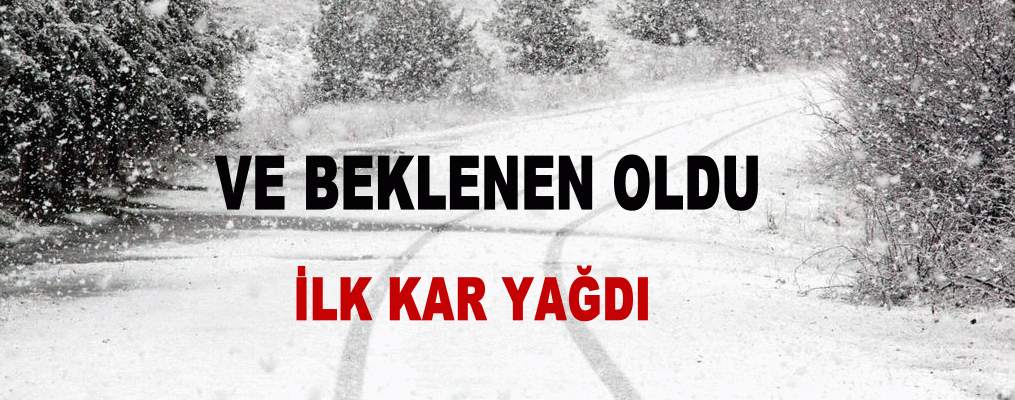 Yılın ilk Kar yağışı başladı