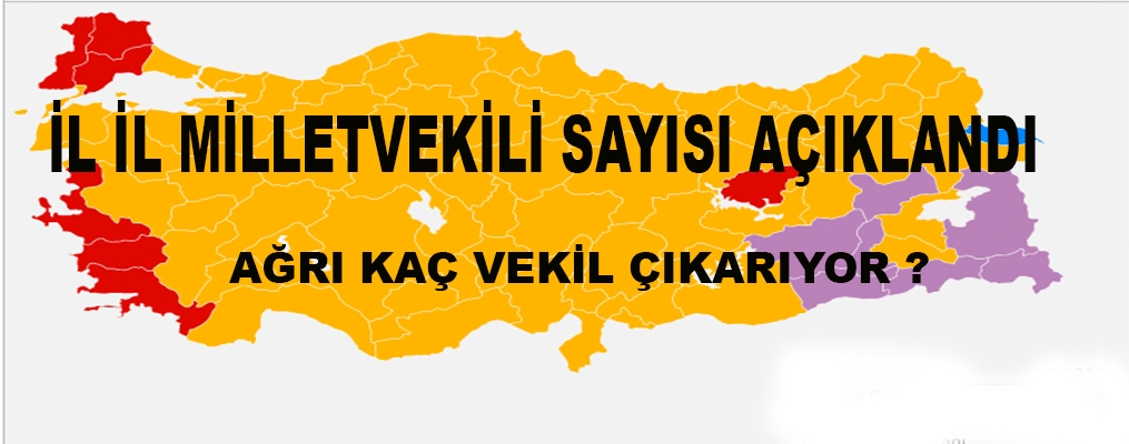 Ağrı kaç vekil çıkaracak