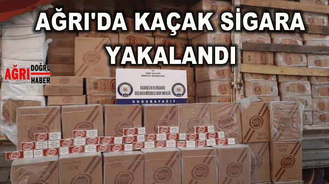 500 bin paket kaçak sigara ele geçirildi