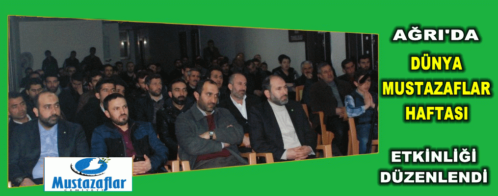Ağrı'da Mustazaflar haftası etkinliği düzenlendi