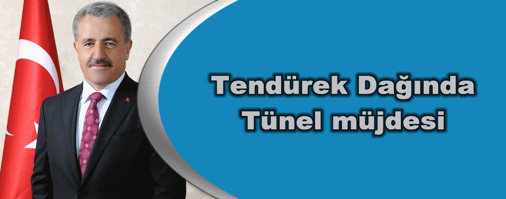 Tendürek Dağında Tünel müjdesi