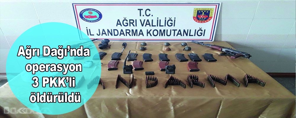 Ağrı Dağı’nda operasyon: 3 PKK’li öldürüldü