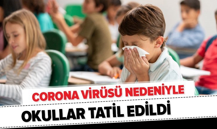 Okullar tatil edildi