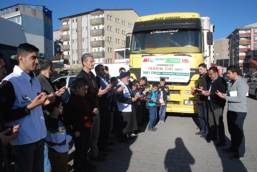 Hayrat Vakfından Suriye'ye Yardım Tırı