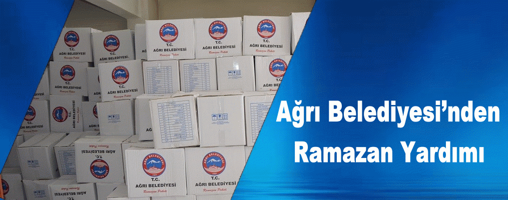 Ağrı Belediyesi’nden Ramazan Yardımı