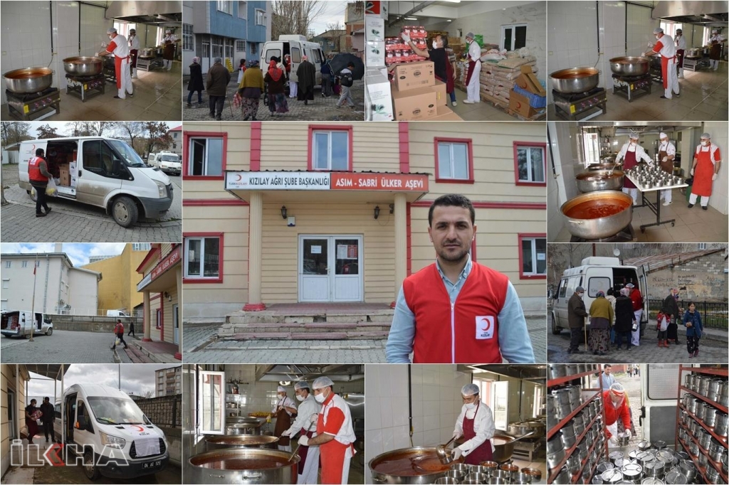 Kızılay Ağrı'da her gün 6 bin kişiye sıcak yemek dağıtıyor