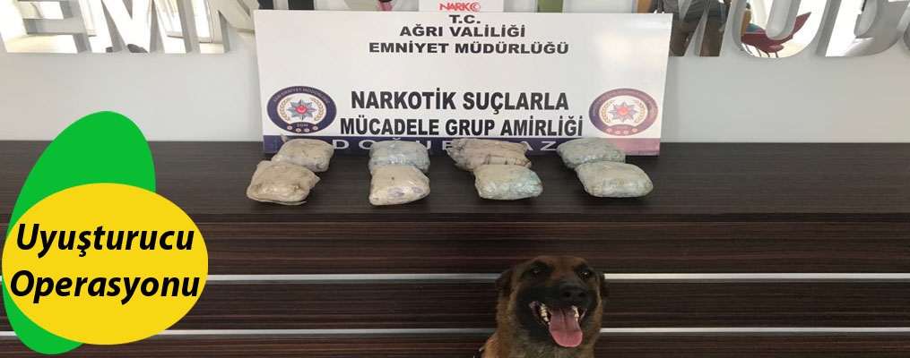 Ağrı'da uyuşturucu operasyonu