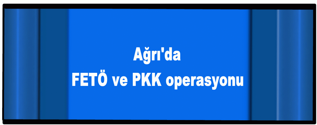 Ağrı'da FETÖ ve PKK operasyonu