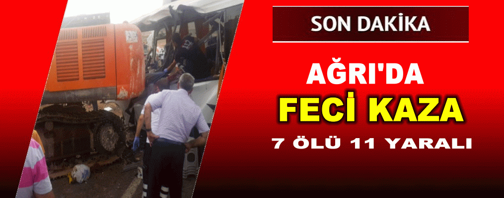 Ağrı'da katliam gibi kaza