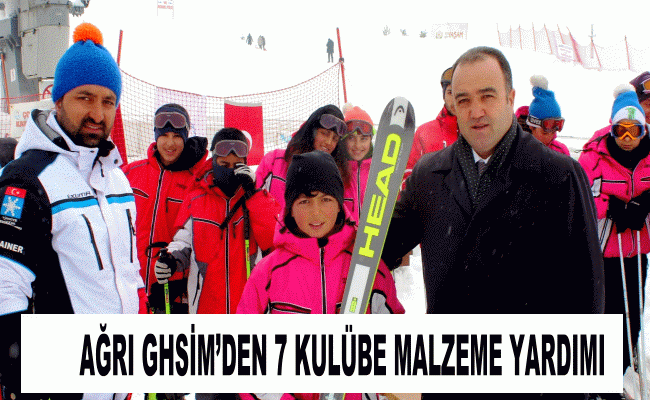 AĞRI GHSİM’DEN 7 KULÜBE MALZEME YARDIMI