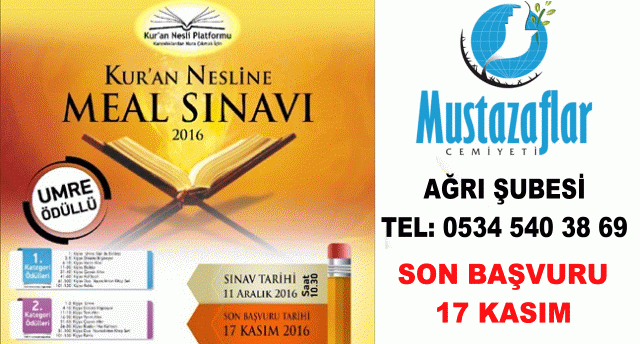 Ağrı’da ‘Kuran Nesline Meal Sınavı’ hazırlıkları