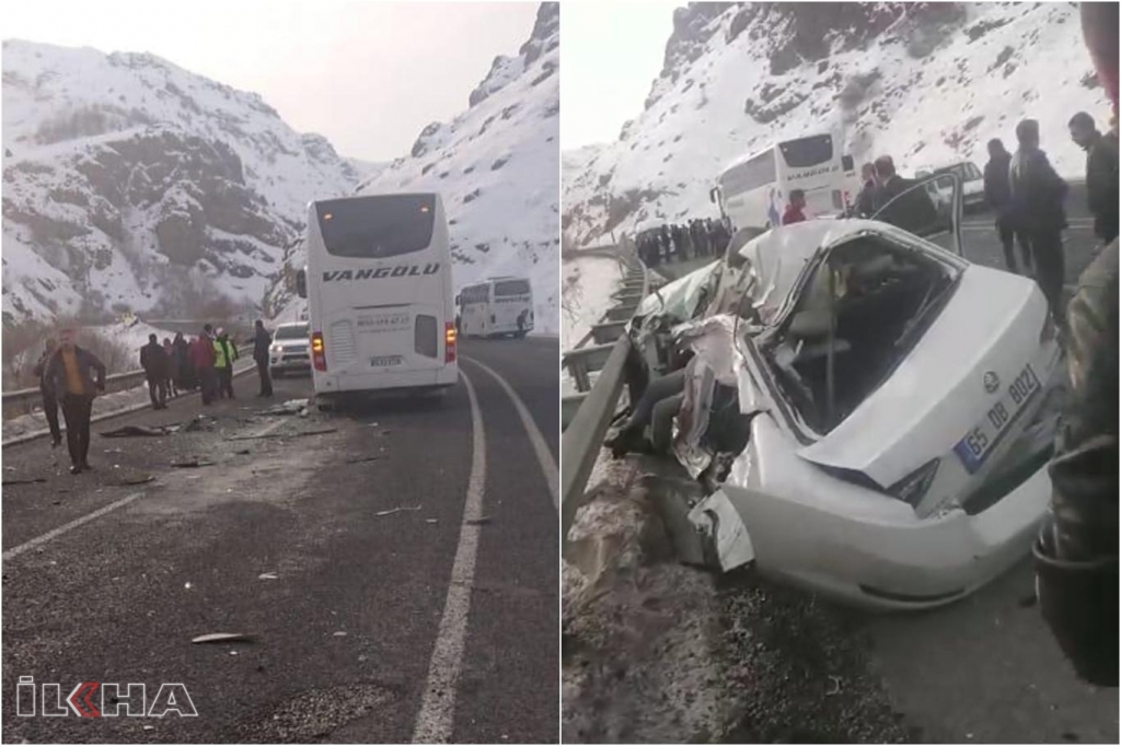 Ağrı'da trafik kazası: 1 ölü, 1 yaralı