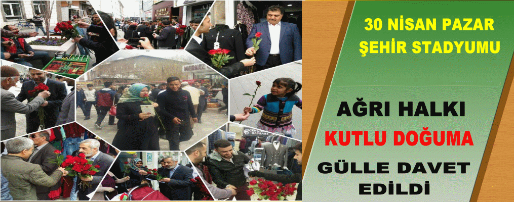 Ağrı’da Peygamber Sevdalıları Gül dağıttı