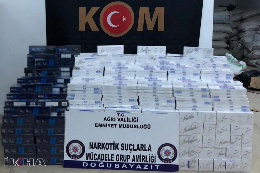Ağrı'da 240 bin TL değerinde kaçak sigara ele geçirildi
